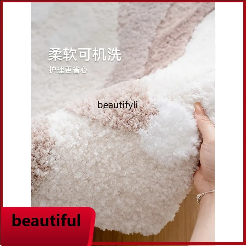 

F132 Bedroom Carpet Bedside Blanket Cream Wind Premium Long Versatile Cloakroom Living Room Floor Mat