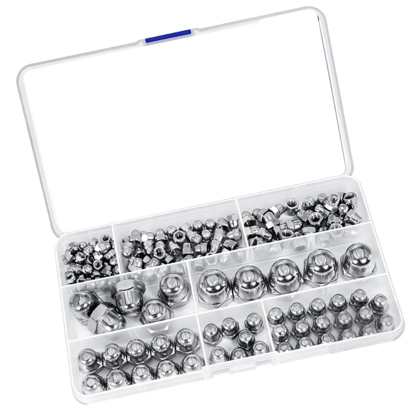 Enclosed End Hardware Fasteners, Acorn Cap Nut for Equipment Assembly Tasks