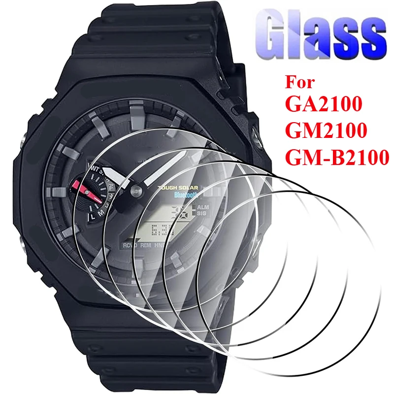1-6Pcs 9H Tempered Glass Screen Protector for Casio GA2100 GM2100 GM-B2100 Accessories Anti-Scratch Watch Film Protectice Cover