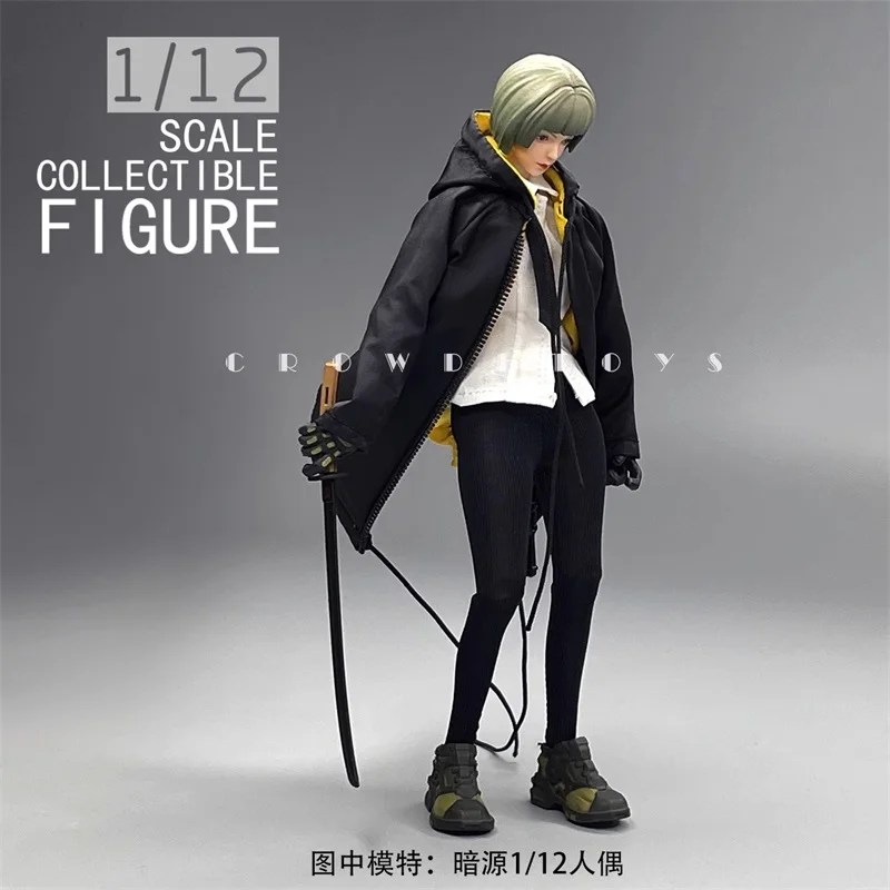 CROW DH TOYS 1/12 Soldier Clothing Fashion Trends Multi Colored Jacket Coat Model Fit 6'' Action Figure Body In Stock