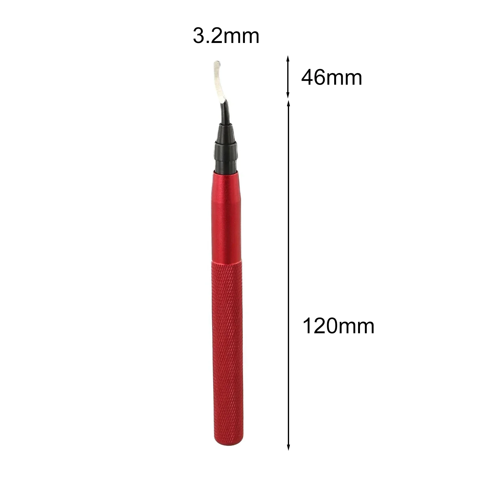 Burr Remover Deburring Tool 360 Rotating Tip Non-slip Knurled Grip Tempered HSS Cutter For Metal For Aluminum Red
