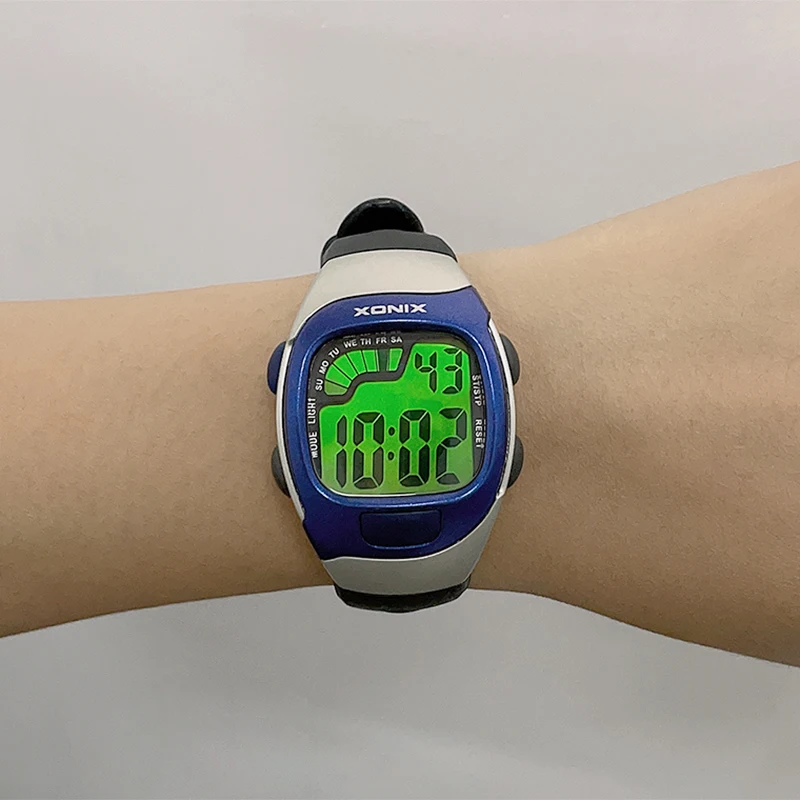 

XONIX модные темпераментные классические многофункциональные будильники светящиеся электронные часы мужские и женские спортивные водонепроницаемые 100 м левый