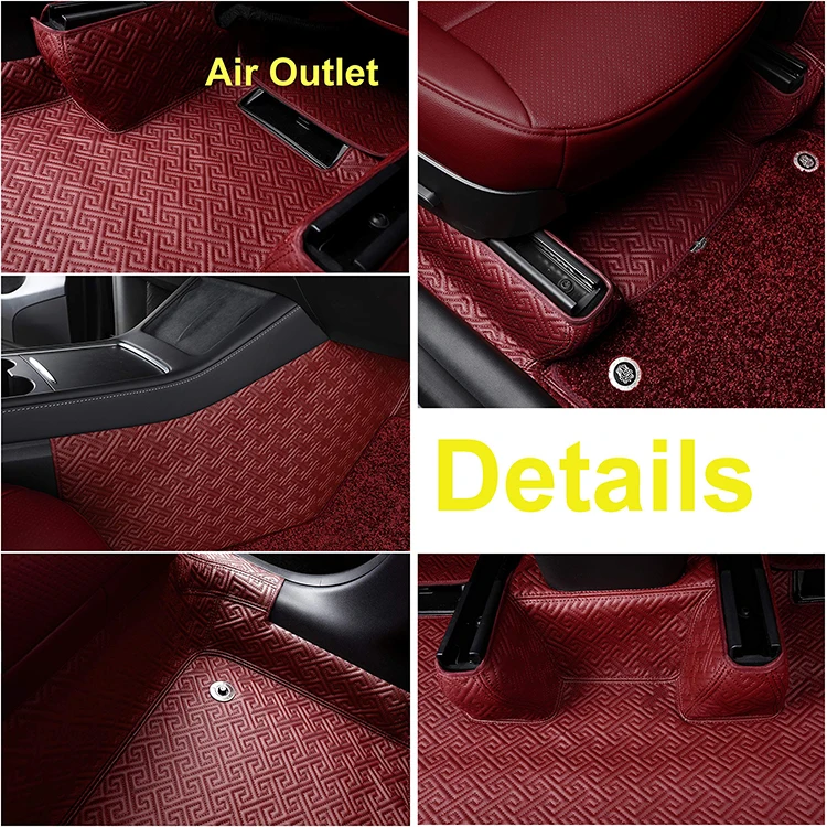 High Quality 5D Car Mats Set Front Rear Car Mats for Model Y Car Accessories Floor Mat