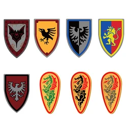 Military Building Blocks Medieval Castle Black Eagle Dragon Shield Solider Figures Gifts Accessories Equipment Shield Armor Toys