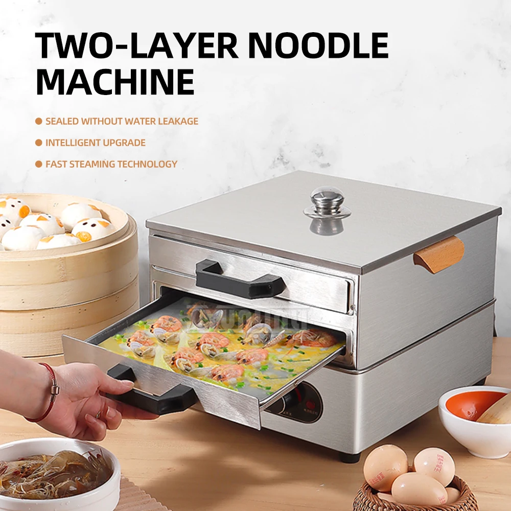Rice Noodle Roll Machine Maker Temperature Control hold Electric Steamer