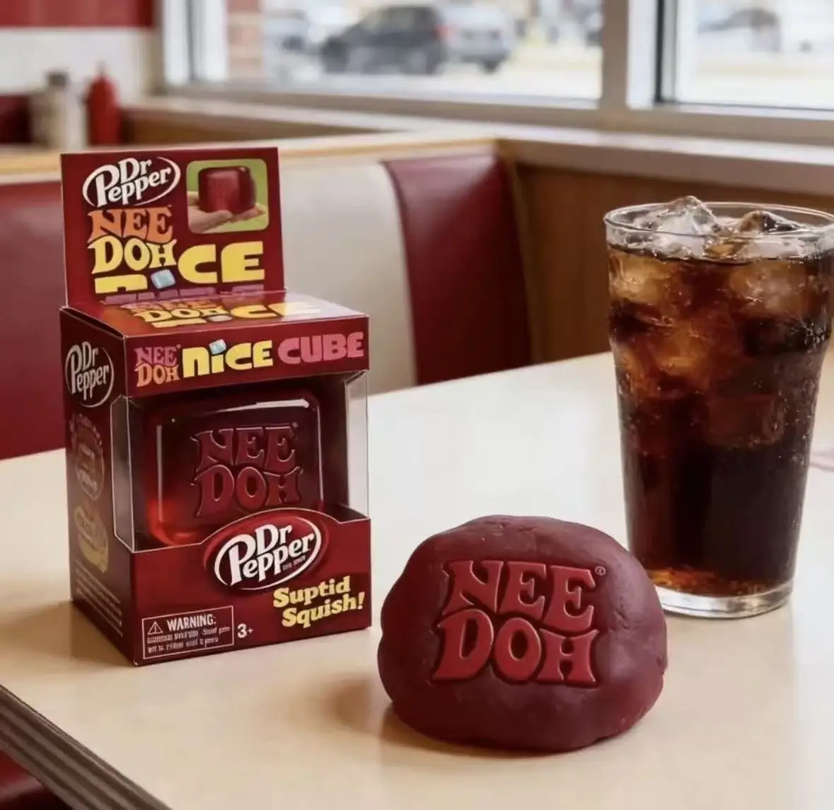 2026 Juguete Antiestrés Blandito de Maltosa con Forma de Cubo de Agua de 5.5CM, con Diseño de Cola, Sprite, Fanta y Cubos de Hielo, Needoh Squeeze Fun, de Gran Venta