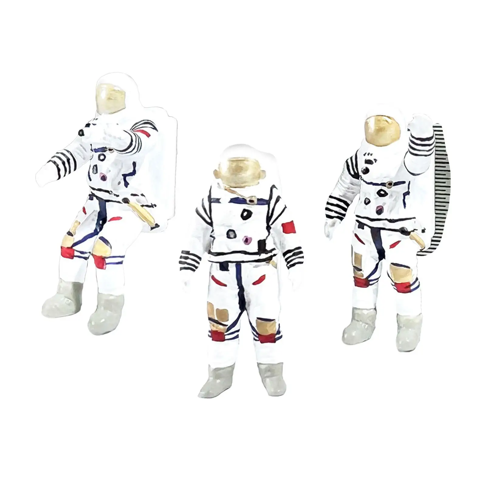 1/64 Schaal Astronaut Beeldjes Voor Feest Geven De Voorkeur Aan Fotografie Rekwisieten Diy Scene