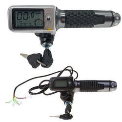 A70F 36V/48V/60V E-Bike Thumb Throttle with LCD Display for Electric Skateboard Scooter