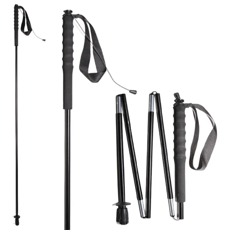

Aluminium Alloy Trekking Pole 5-Section Telescopic Folding Climbing Sticks for Hiking Mountaineering Trekking Pole