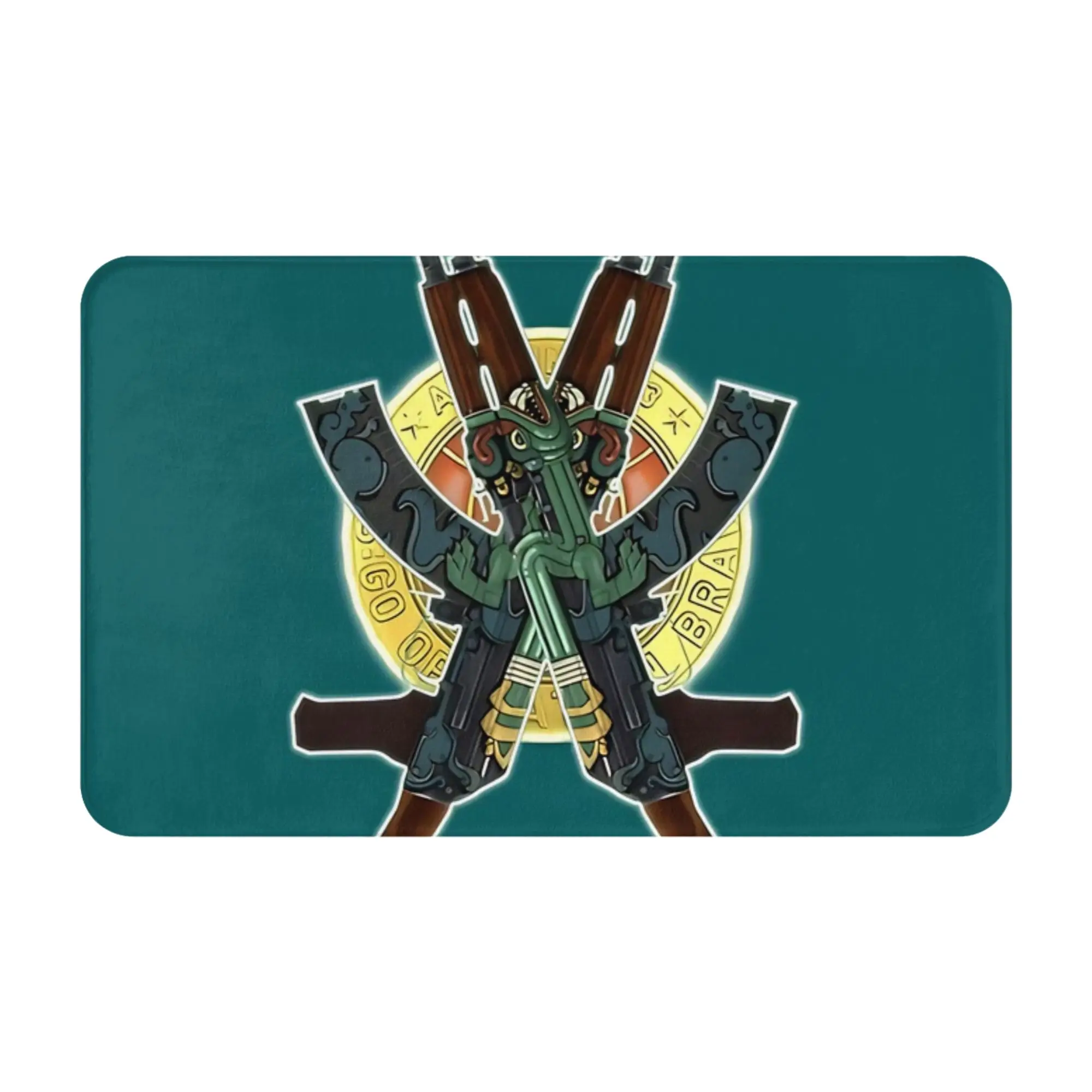 Skin Rifles AK 47 Fire Serpent - Felpudo antideslizante para sala de estar, alfombra decorativa para el hogar, interior, suelo, cs go