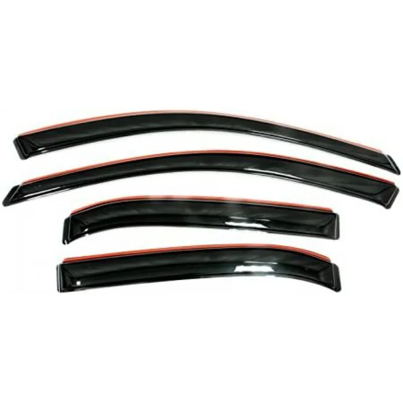 In-Channel Ventvisor / Rain Guards | Fits 2015 - 2022/GMC Colorado/Canyon Crew Cab- Smoke, 4 pcs. | 194995