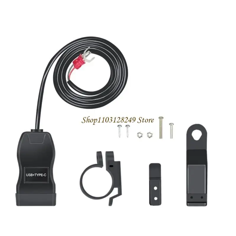 

N5KD 60W Motorcycle Phone USB Chargers For Outdoor Adventures Navigation Communication With LED Charging Condition Indicators