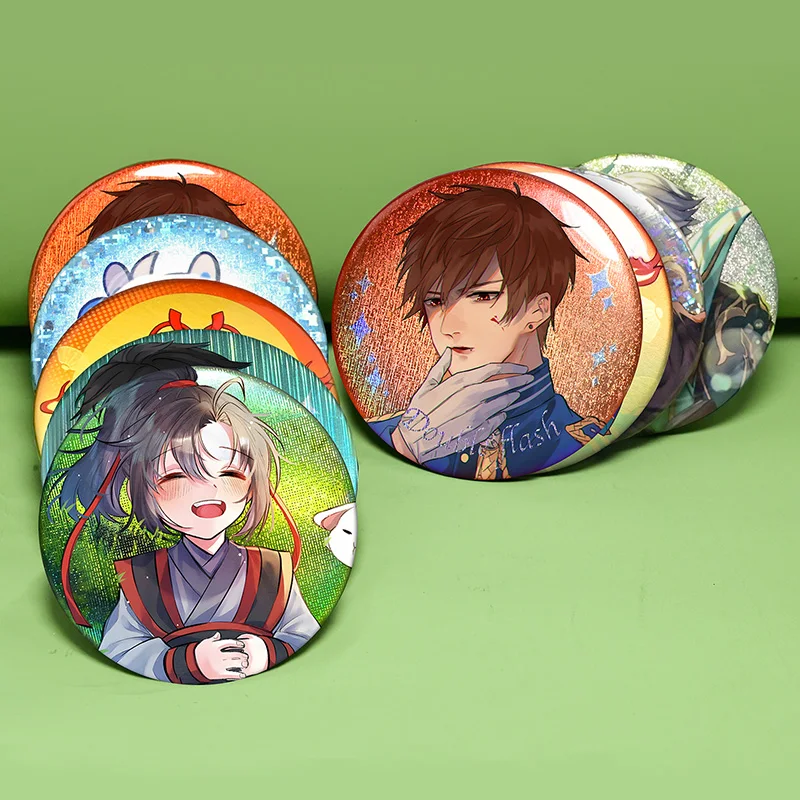 شخصية مخصصة صفيح دبابيس مستديرة لتقوم بها بنفسك صور صور التلبيب دبابيس شارات معدنية على ظهره الحلي هدايا للأطفال الأصدقاء