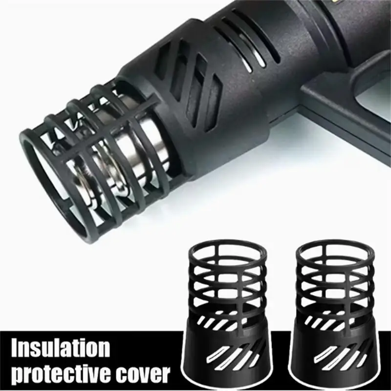 

Car Film Heat Gun Anti Scald Cover Air Duct Baking Gun Mouth Cover High Temperature Resistant Plastic Protective Covers