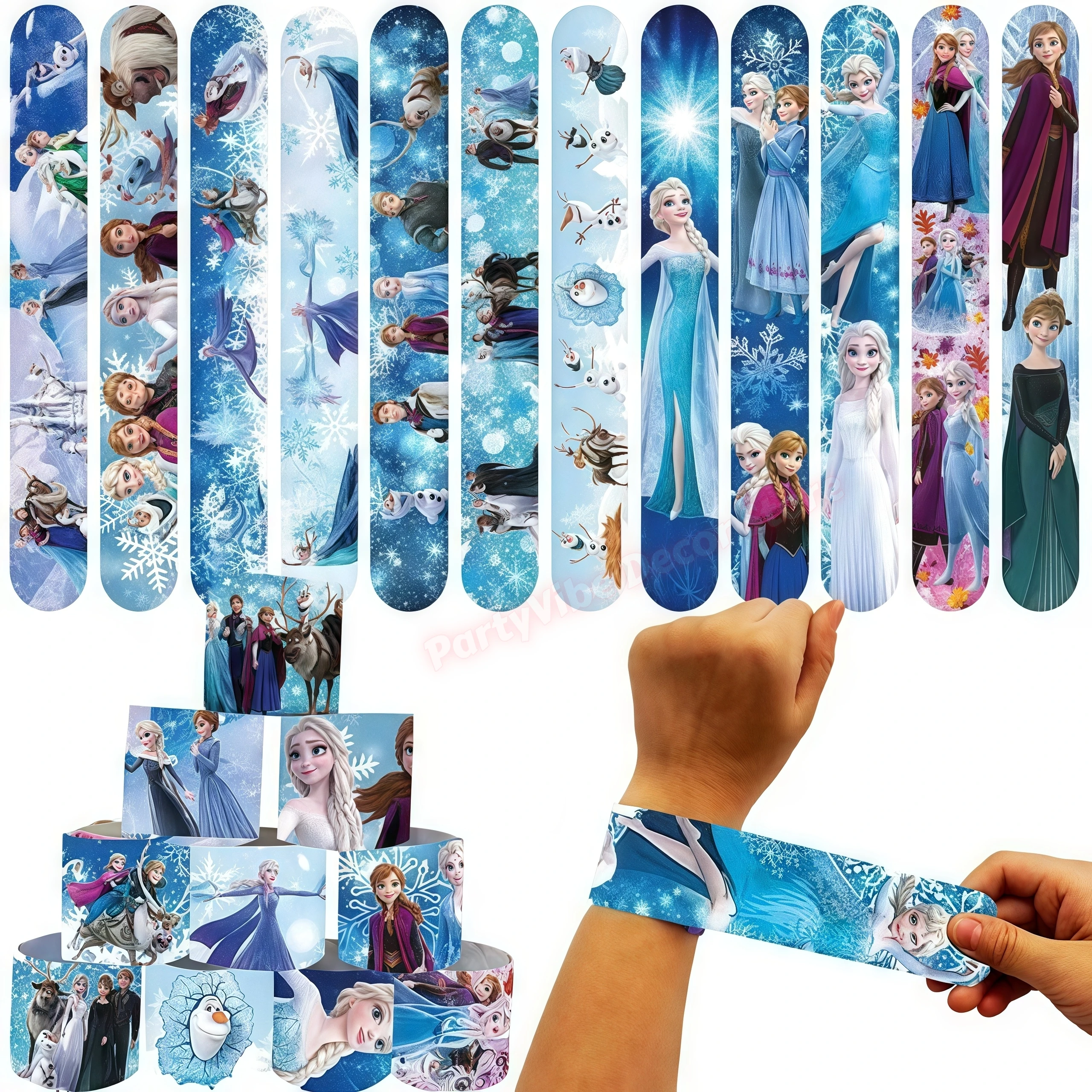 Geburtstagsdekorationen für Mädchen: Pappbecher, Teller, Servietten, Ballonbanner für Mädchen-Geburtstagsfeier, Fotobox, Baby-Shower-Zubehör, Geschenke – Detail 23