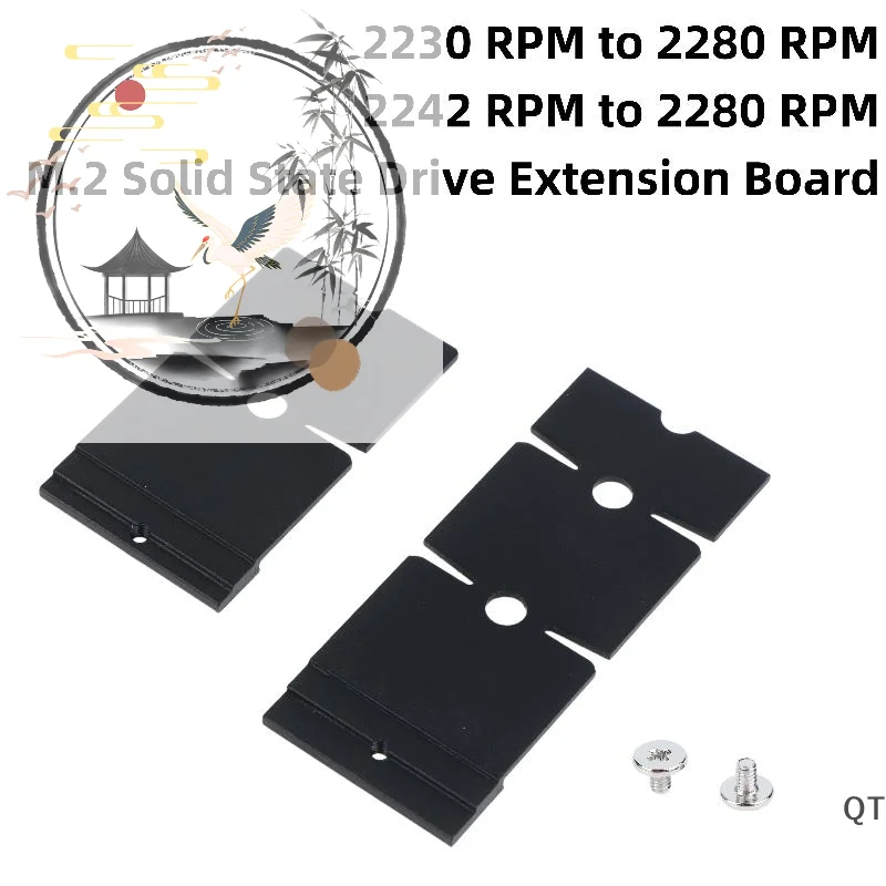 DIY Accessories M.2 NGFF NVMe SSD 2230/2242 To 2280: 1 Set Length Extension Adapter Brackets
