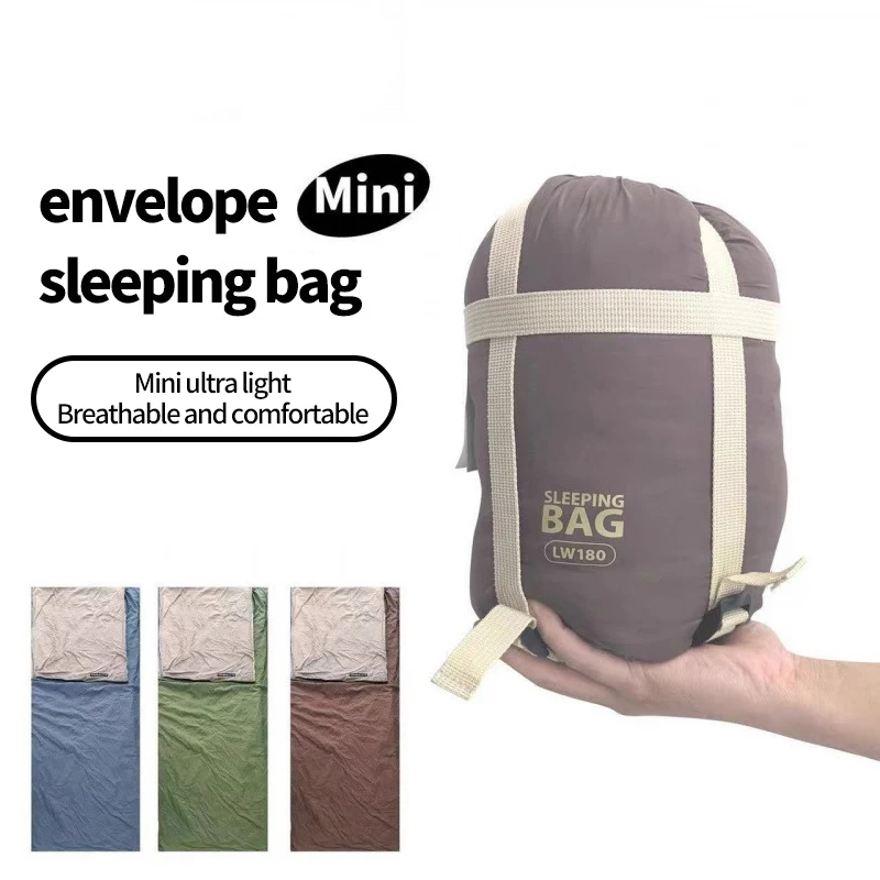 خفيفة الوزن المدمجة الكبار كيس النوم التخييم المشي لمسافات طويلة السفر قابل للغسل أسفل القطن العزل الأوساخ مقاومة المحمولة مقاوم للماء