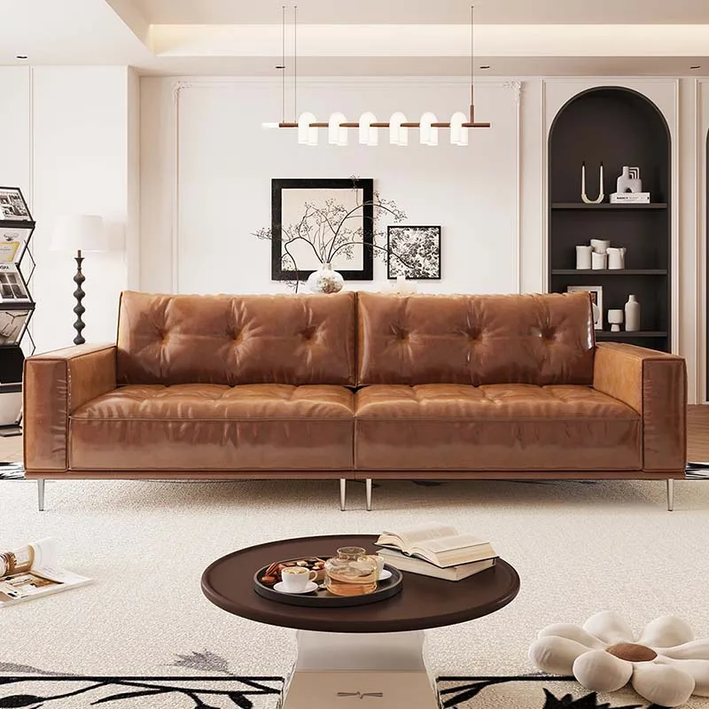 

Reclining Europe Luxury Sofas Wood Brown Style Designer Hotel Sectional Sofa Living Room Choice Divani Da Soggiorno Furniture