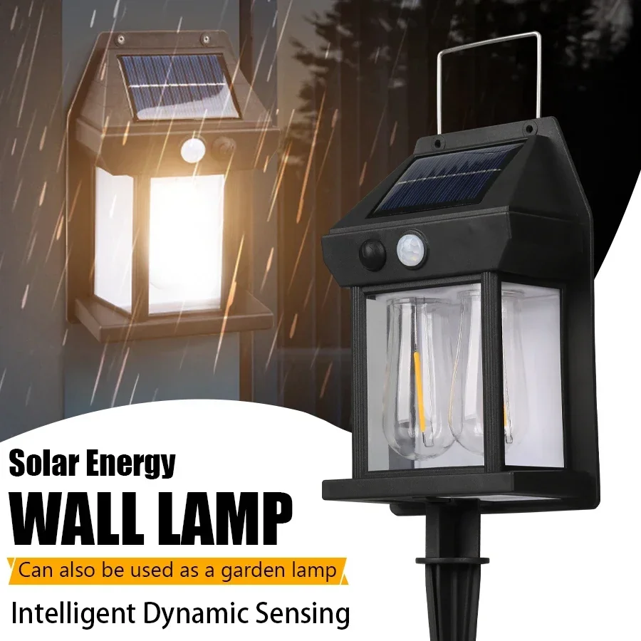 

Solar Wall Lights Outdoor Tungsten Waterproof Wireless Motion Sensor Security Lamps Dusk to Dawn Lighting for Garden 1~4PCS