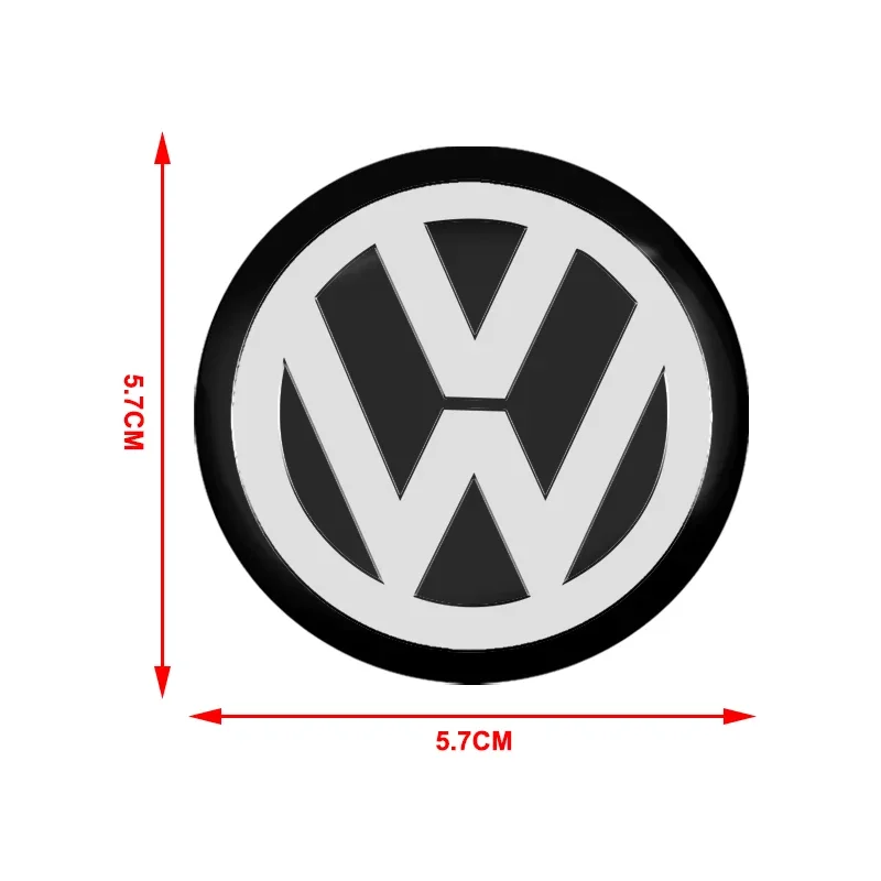 56MM Car Wheel Center Hub Cap Logo Stickers Rim Emblem Car Styling For Volkswagen Tiguan Polo Golf6 TIGUAN VW GOLF TOURAN PASSAT