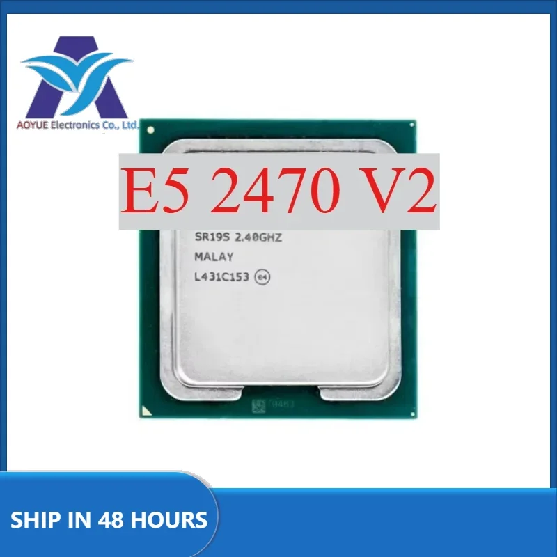 1pcs Intel Xeon E5 2470V2 E5-2470V2 E5 2470 V2 E5-2470 V2 Processor 2.4GHz Ten-Core Twenty-Thread LGA 1356 CPU Used Test perfect