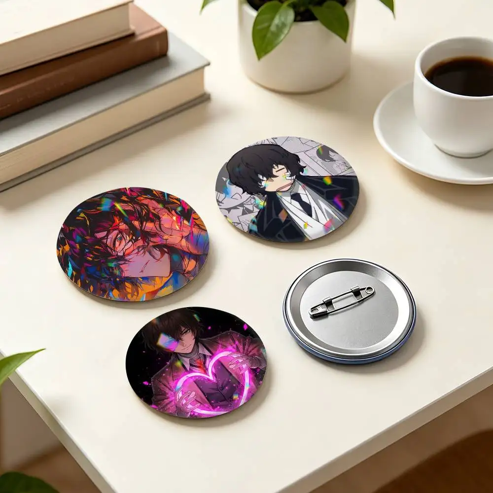 B-Bungo Stray Dogs O-Osamu D-Dazai  25mm 32mm 44mm 58mm 75mm Brooches Badges Pins for Accessories Gift