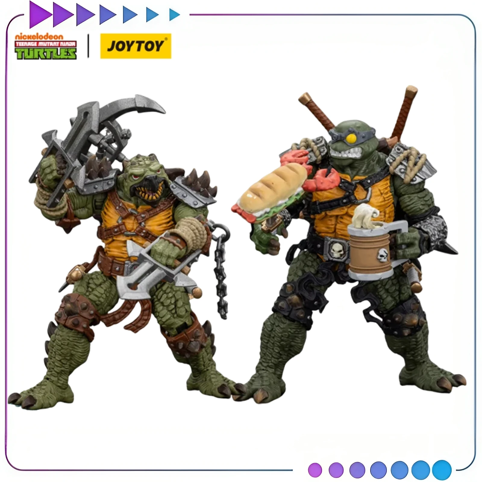 

【В наличии】 Фигурка JOYTOY 1/18 TMNT-Krang Slash Tokka Soldier Коллекция Модель Игрушка Подарочные Украшения