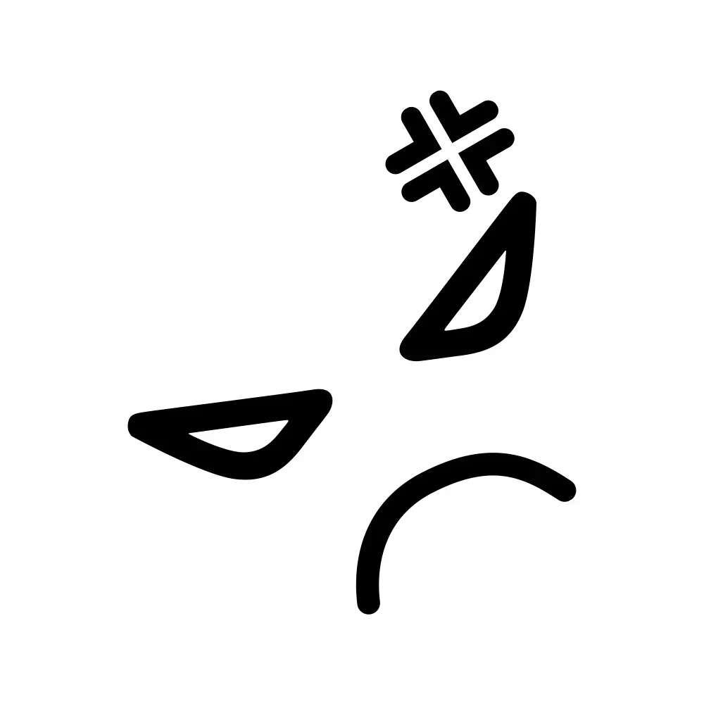 قطعة واحدة من ملصق مركبة الرموز التعبيرية المضحكة - ملصق جرافيك بمزاج مختلف لتصفيف جسم الدراجة النارية والسيارات المخصصة #3