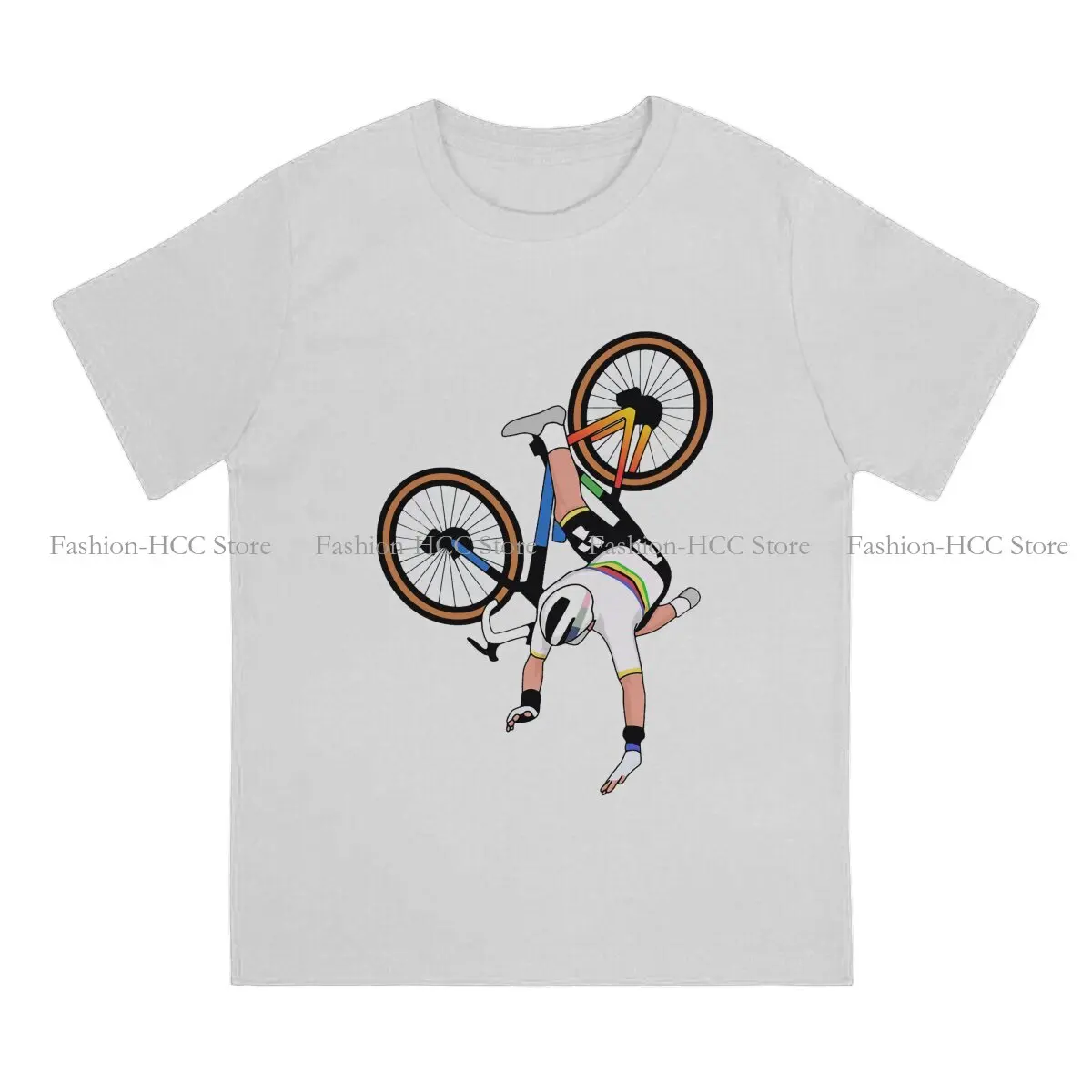 Van Der Poel Polyester TShirt for Men Tour of Flanders 2020 Basic Leisure Tee T Shirt Novelty