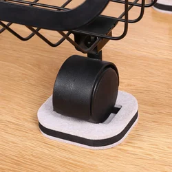 5PCS Chair Wheel Stopper Furniture Caster Cups Hardwood Floor Protectors Anti Vibration Pad Chair Roller Feet Anti-slip Mat