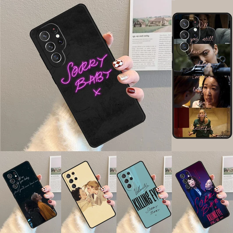 Cover For Samsung Galaxy S24 Ultra S21 S22 S8 S9 S10E Note 10 20 Plus FE S23 Villanelle Sorry Baby Killing Eve TV Phone case