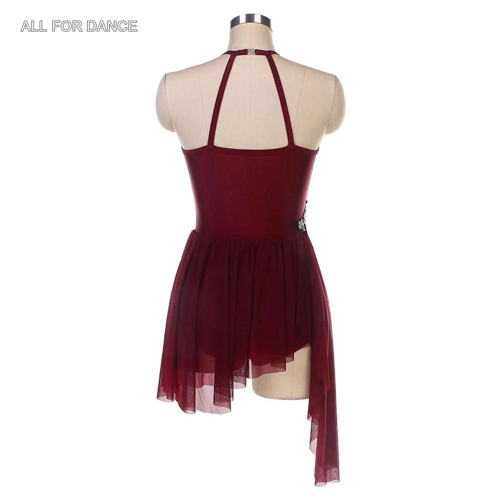 25015 بورجوندي دنة صد الباليه الرقص توتو الكبار الفتيات غنائية/معاصرة/أزياء الباليه الرقص التنانير 5 ألوان #2