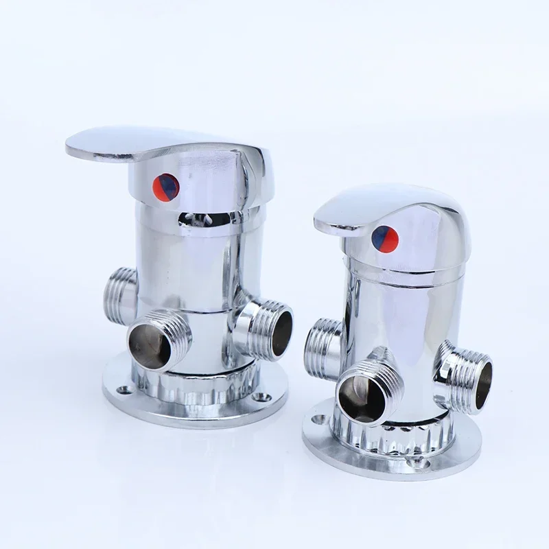 سخان المياه بالطاقة الشمسية صِمامُ تَغَيُّرِ التَّرَدُّدِ الساخن البارد صنبور صِمامُ تَغَيُّرِ التبديل 3 طريقة الحمام صنبور صمام دش الفاصل موصل #2