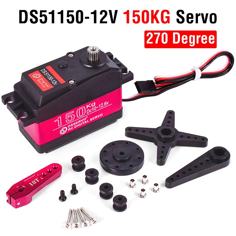 Servo RC 1/5 Servo Waterdichte Servo met hoog koppel 60Kg 80Kg 150Kg 8.4V Metal Gear Digitale Servo voor Redcat HPI Baja 5B SS