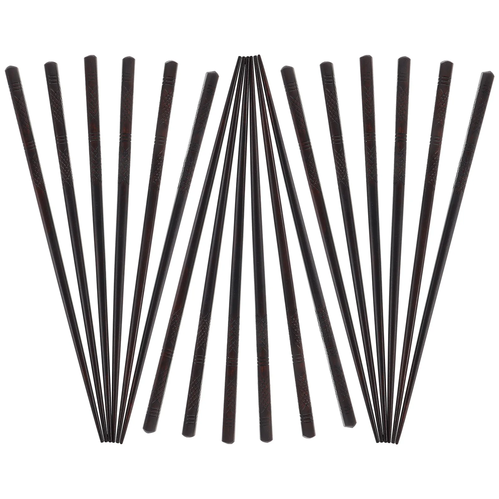 

20 Pcs Solid Wood Chopsticks Heatresistant Reusable Long Cooking Eating Kids Safe Dishwasher Household Storage