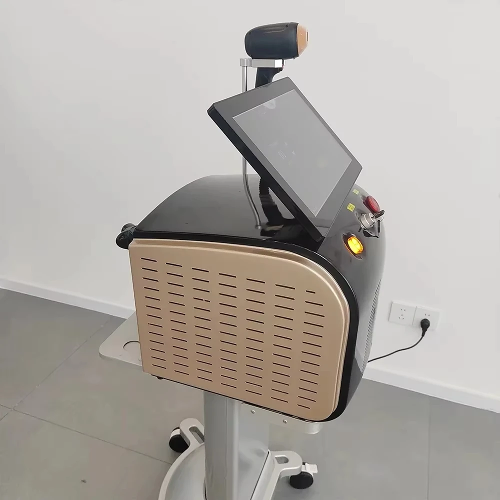 전문가용 3파장 755/808/1064nm 냉각 레이저 영구 무통증 제모기 피부 재생 핫 세일