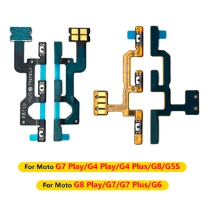 Botão de volume para moto g4, g5, g5s, g6 play, g7 plus, g8, poder lite, ligar/desligar, cabo flexível, peças de reposição, novo 12 principais vendas botão moto g5 - №10