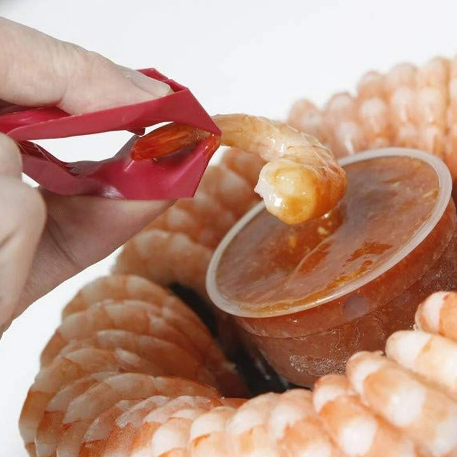 

6pcs Food Finger Tongs Plastic Anti-Scald Clips For Ribs Chicken Wings Eating Utensil Clean Hands Kitchen Buffet Bbq Prep Tools