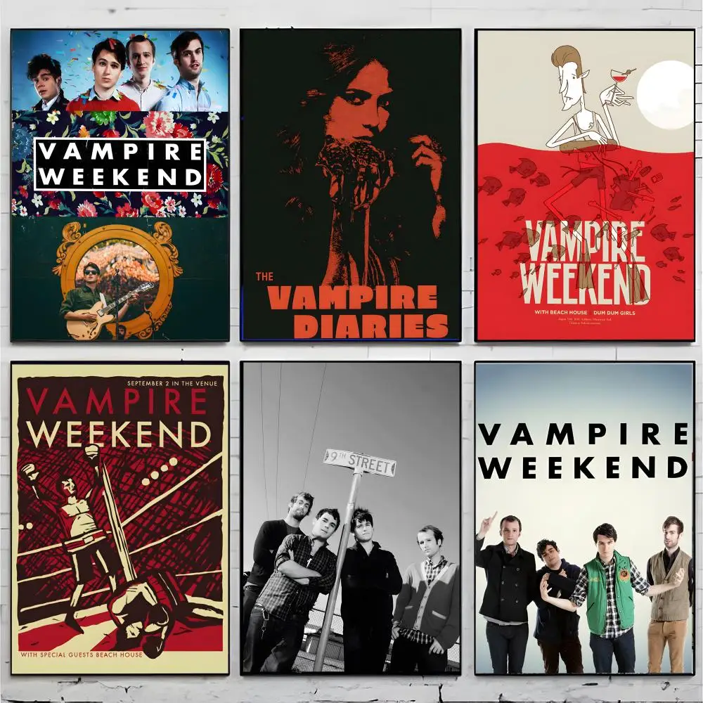indie rock band merch V-Vampire Weekend Poster Premium Decor Art & Gift for Household Lounge Home Ornaments