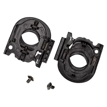 Base de proteção para viseira de capacete, 2 peças, peças de reparo profissionais, esquerda e direita, resistente, substituição, fácil instalação para mt stinger 2