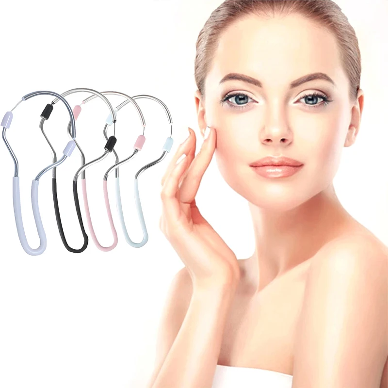 أداة تنظيف الوجه لإزالة الشعر اليدوية المحمولة مع مدلك أسطوانة الدهون للنساء، مجموعة العناية بالجمال