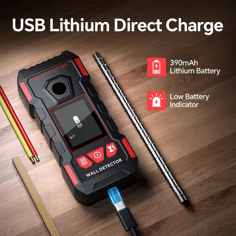 NF-5105 Wandscanner 3-in-1 Stud Finder detecteert metaal, hout en live-draden |   Hoge nauwkeurigheid en gemakkelijk te gebruiken