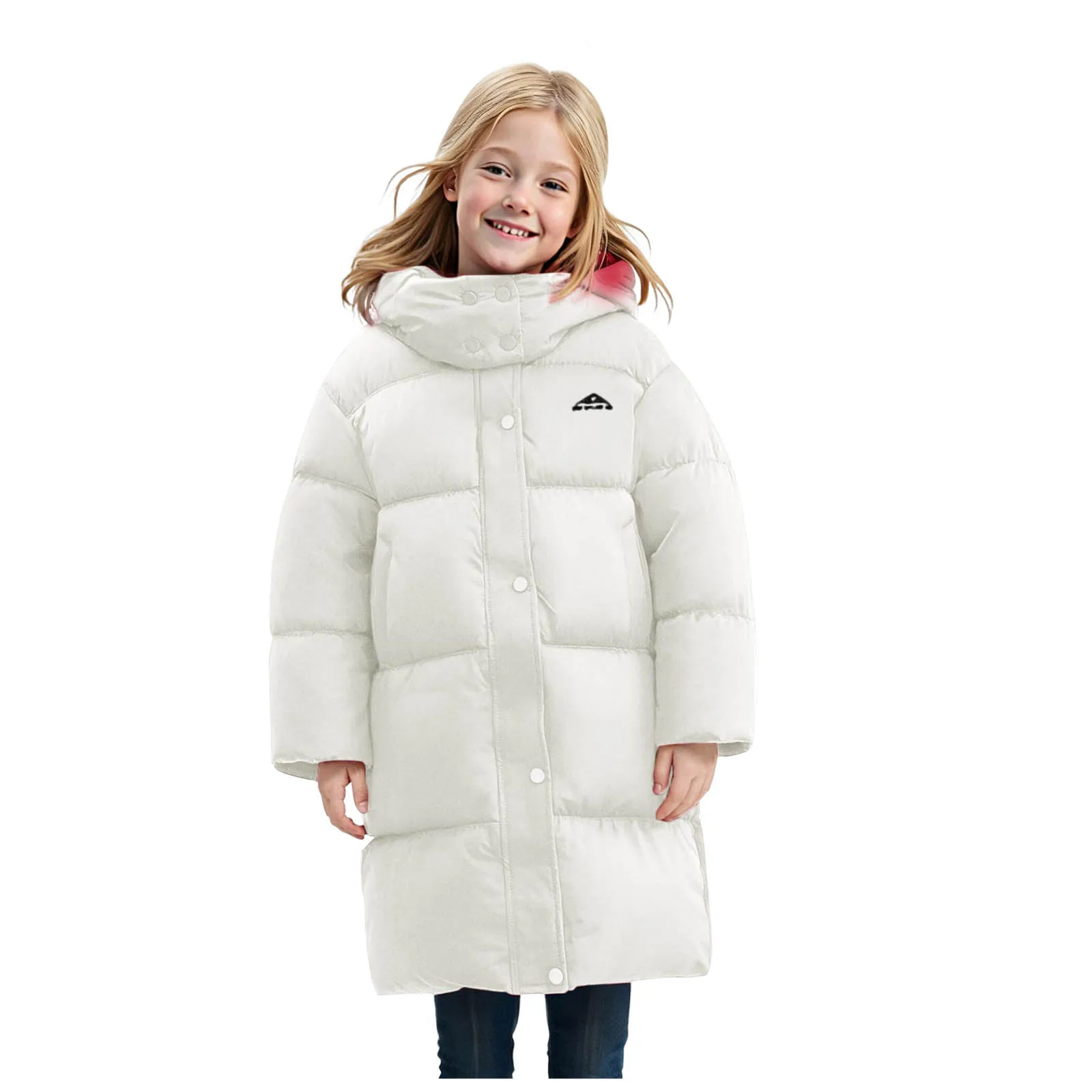 

Верхняя одежда для юниоров, детская удобная и теплая куртка для мальчиков и девочек, простой пуховик с капюшоном, теплая куртка для маленьких девочек