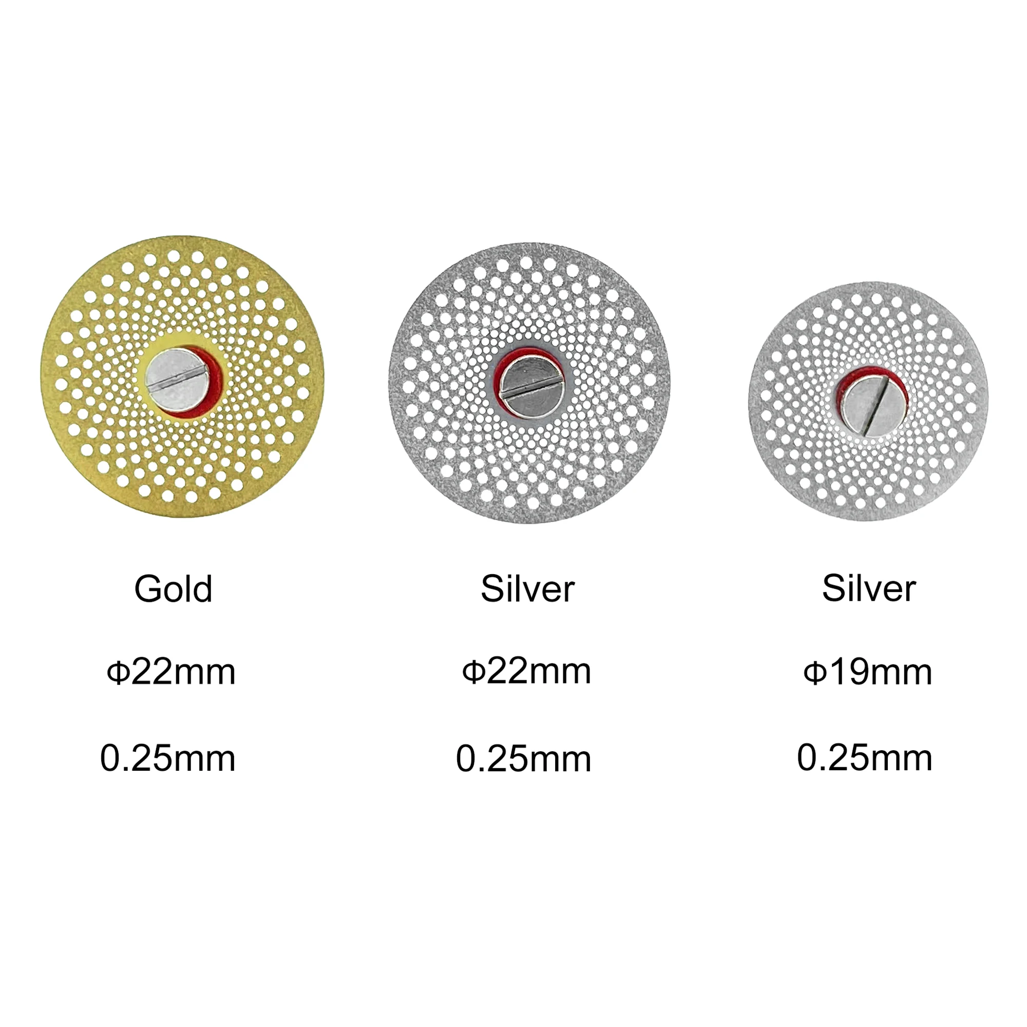 5pcs Dental Diamond Disc Disks 0.25mm Ultra-thin Double Sided Grit Cutting Disc Tool Thickness Dental Lab DD02/022 19 Sizes