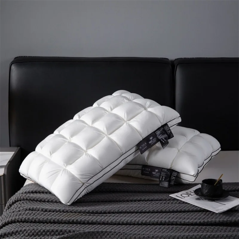 

5 Star Hotel Luxury 3D Bread Pillows for Sleeping Body Neck Protection Bed Pillows Soft Comfort Lyocell Fiber Pillowcases
