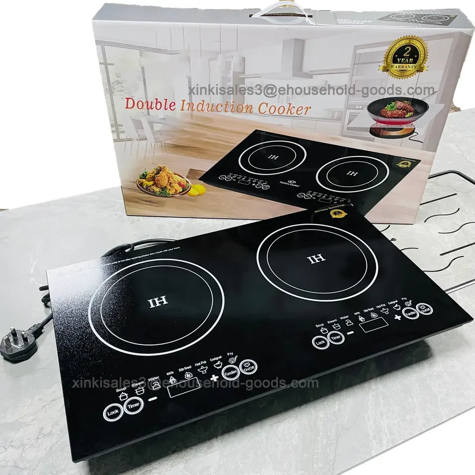 المبيعات الساخنة المحمولة مزدوجة التعريفي كوكتوب تصميم جديد صغير ذكي 2 الموقد موقد كهربائي التعريفي المواقد