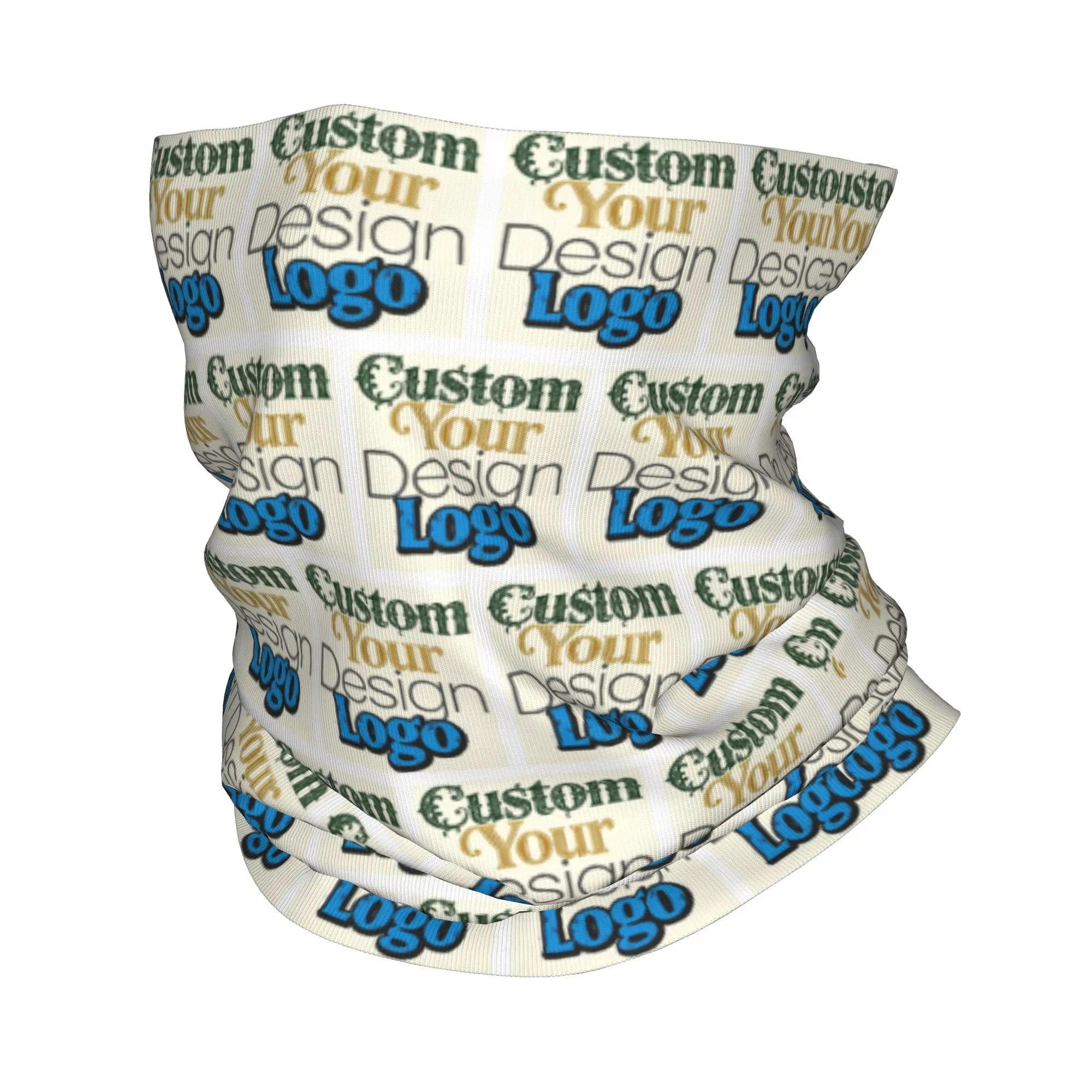 Customized Your Design Logo Bandana Neck Gaiter UV Protection Face Scarf Cover Photo Name Printed Headwear Tube Balaclava