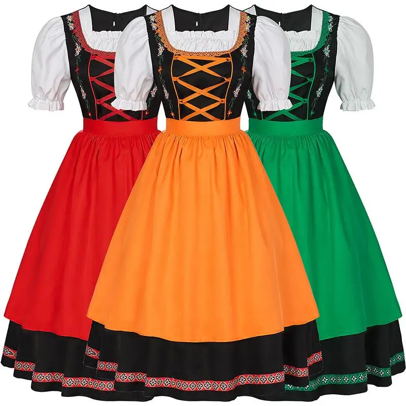 

Юбка с вышивкой для фестиваля пива Mh, костюм для выступления на сцене, Хэллоуин, тема Майса, женская традиционная одежда