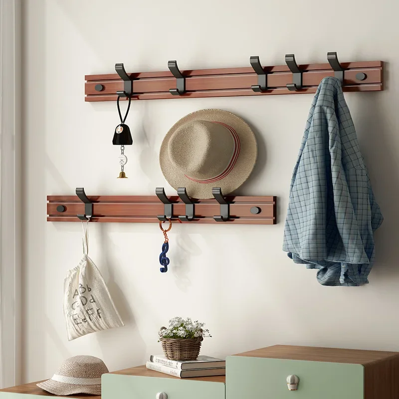 

Wooden Wall Coat Rack Space-Saving Hanger for Living Room Functional Stylish Entry Hall Furniture Minimalist