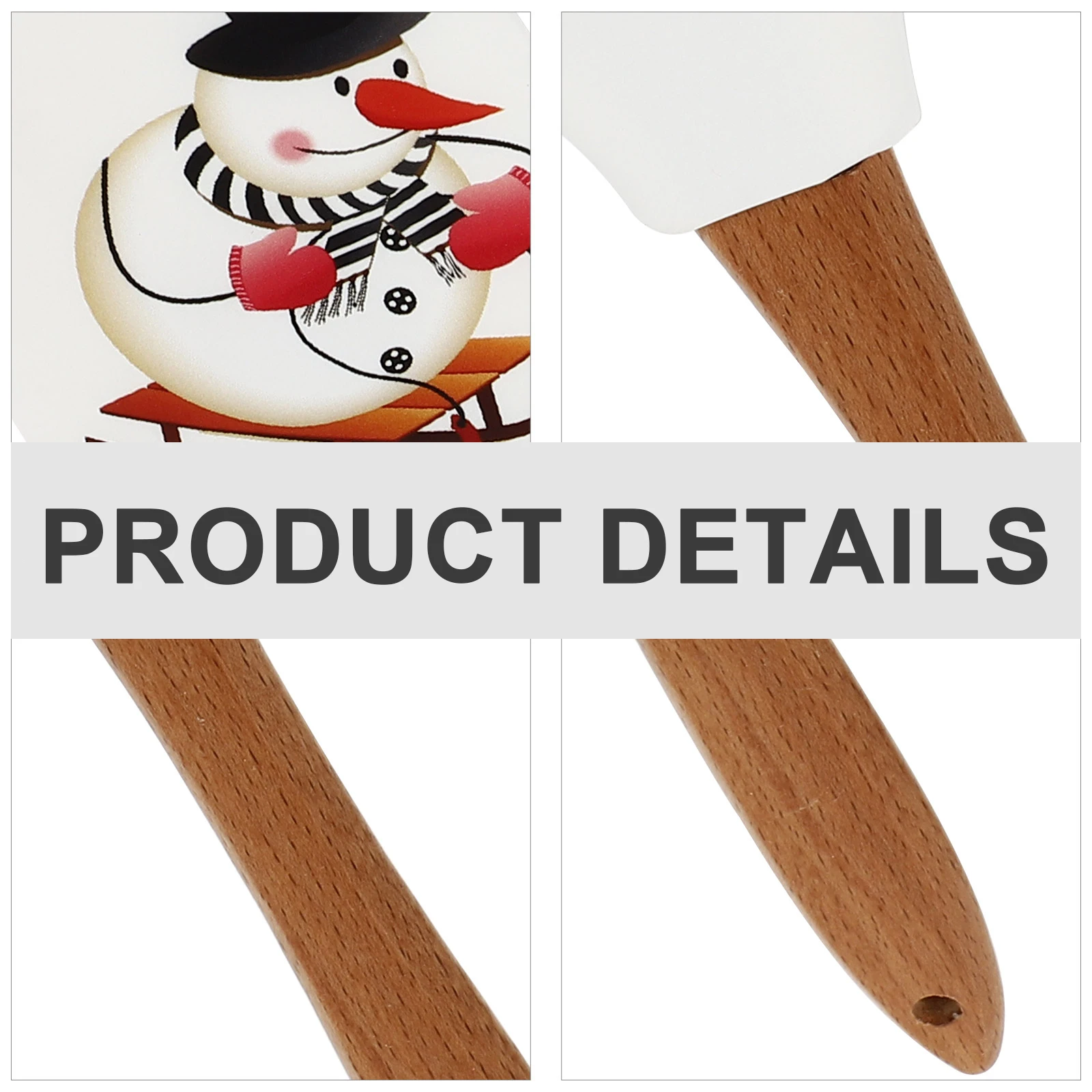 

Christmas Tool Silicone Cream Scraper Cake Decorating Spatula Kitchen Baking Scraper Butter Spatula Pastry Jam Spreader